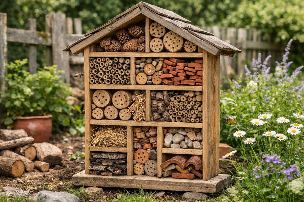 Créer un hôtel à insecte dans son jardin : matériaux, emplacement et espèces à accueillir pas à pas