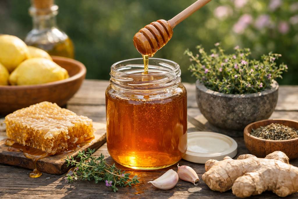 Les bienfaits du miel de Thym : un trésor de la ruche pour la gorge, l’immunité et la cuisine naturelle