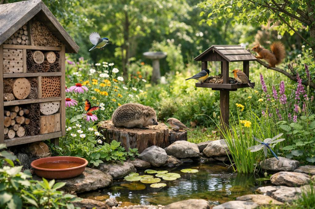 Faire de son jardin une oasis de biodiversité : idées simples pour accueillir oiseaux, insectes et petites bêtes utiles
